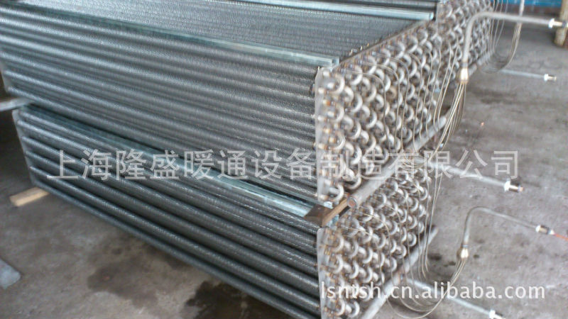 厂家定做不锈钢翅片式冷凝器、翅片管蒸发器、表冷热交换器等产品