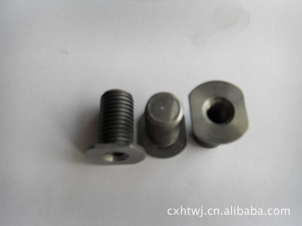 汽车配件车床件钢件45#钢件汽车螺栓接头、放油螺丝等螺纹全螺纹