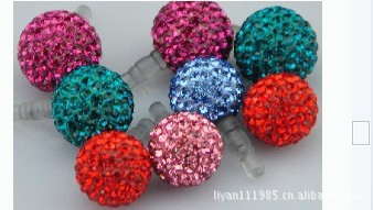 iphone配件韩国进口耳机圆孔防尘塞 苹果手机防尘塞香巴拉防尘塞|ms