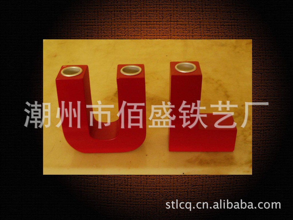 個性化英文字母生日贈品蠟燭臺