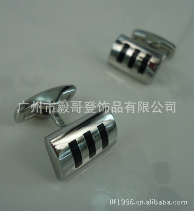 厂家直销袖扣，珐琅袖扣，百搭英伦袖扣，AC4017-DJ不锈钢袖扣