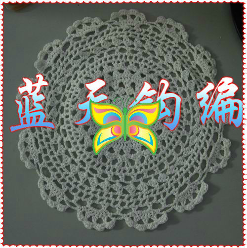 供应手钩餐垫、杯垫、手工钩针编织杯垫餐垫、棉线编织盘垫