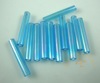 Glass long tube wholesale color yellow glass tube beads 3 cm 2.5 cm 1.5 cm glass tube beads