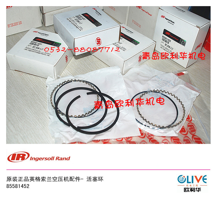 原装正品 英格索兰空压机配件 S10C10专用  活塞环 85581452