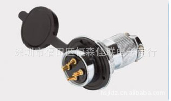 航空插头电缆连接器插座GX30-30M-DF30带圆形法兰盘正装反装