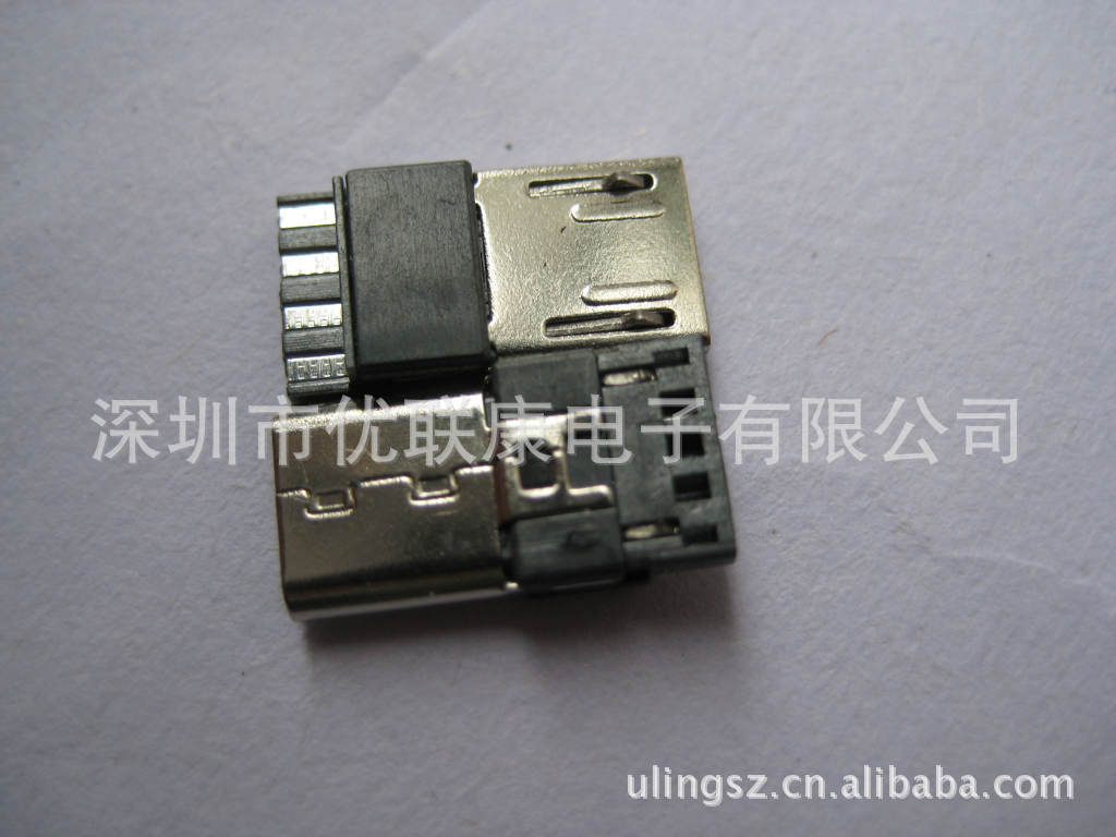 Micro usb5ASp插头连接器