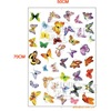 wholesale Three generations Wall stickers exquisite butterfly Wall stickers Glass cabinet Sticker JM8205