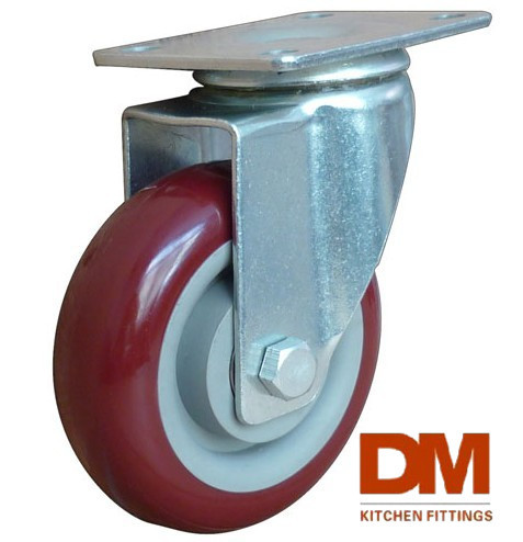 【厂家直销 质优价廉】优质4寸枣红双轴万向轮