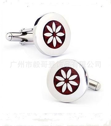 供应A4076-M男式袖扣，不锈钢袖扣，圆形袖扣，礼品袖扣,服饰袖扣