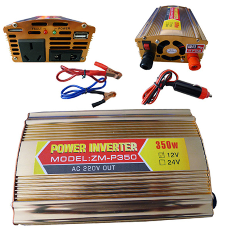 电源逆变器 AC直交流电转换器 电源升压器 12电压转换220v/350w|ms