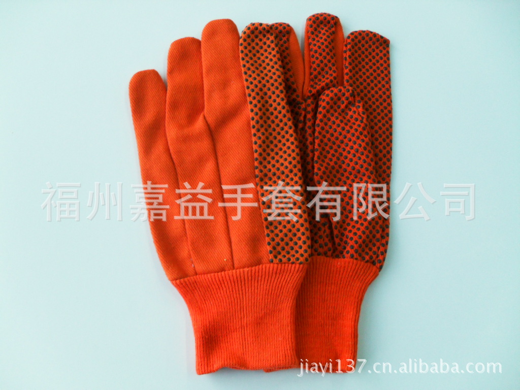 纯棉PVC点珠手套