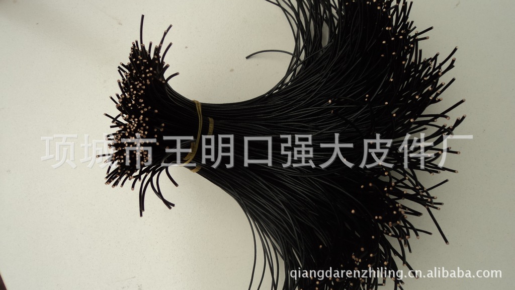 [生产销售]河南强大 黑色1.5MM圆牛皮绳抽绳拉绳手工挂饰