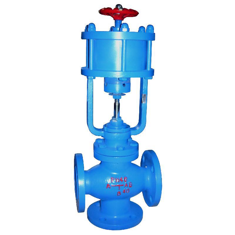 气动加手动三通式活塞切断阀/气动切断阀