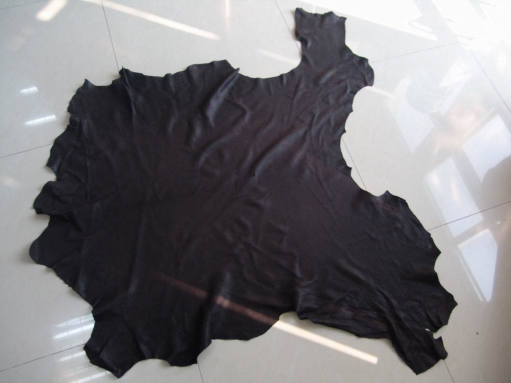 进口原材料 薄型 黑色防水鹿皮 真皮 用途广泛 防水处理