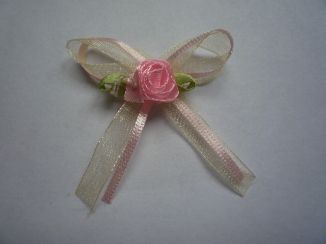 Lovely ribbon flower /DIY Handmade ribbon flowers/Snow gauze ribbon flower