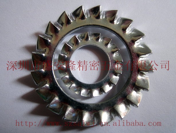 供应M8外锯齿锁紧垫圈 外锯齿介子