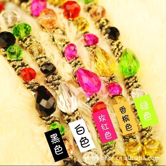 Korean Colorful Flash Irregular Crystal Around The Wide Side Headband  Wholesale display picture 6