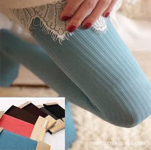YH706 Day One The original single- Korean Edition 80D Vertical stripe Show thin colour Pantyhose Silk stockings Bottoming socks female