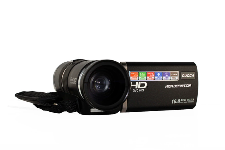 Máy ảnh kỹ thuật số OUCCA Ouka HDV-A38 chính hãng 1080P full HD màn hình cảm ứng 3,5 inch có thể thêm ống kính