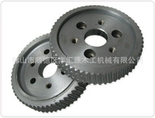 四面刨钢轮120*25*30 六螺丝孔斜齿压料轮 木工机械配件输送轮