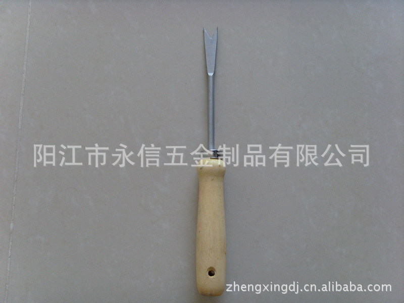 供应花园叉子花园工具木柄花园叉子耙子菜园耙子工具二指叉