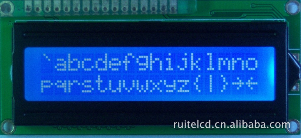 1602 RT1602C    LCM 字符点阵液晶模块 液晶屏 黄绿  蓝白