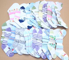 0-6個月 外貿新生嬰兒襪子 兒童襪毛巾襪 寶寶地板襪 混色 0999