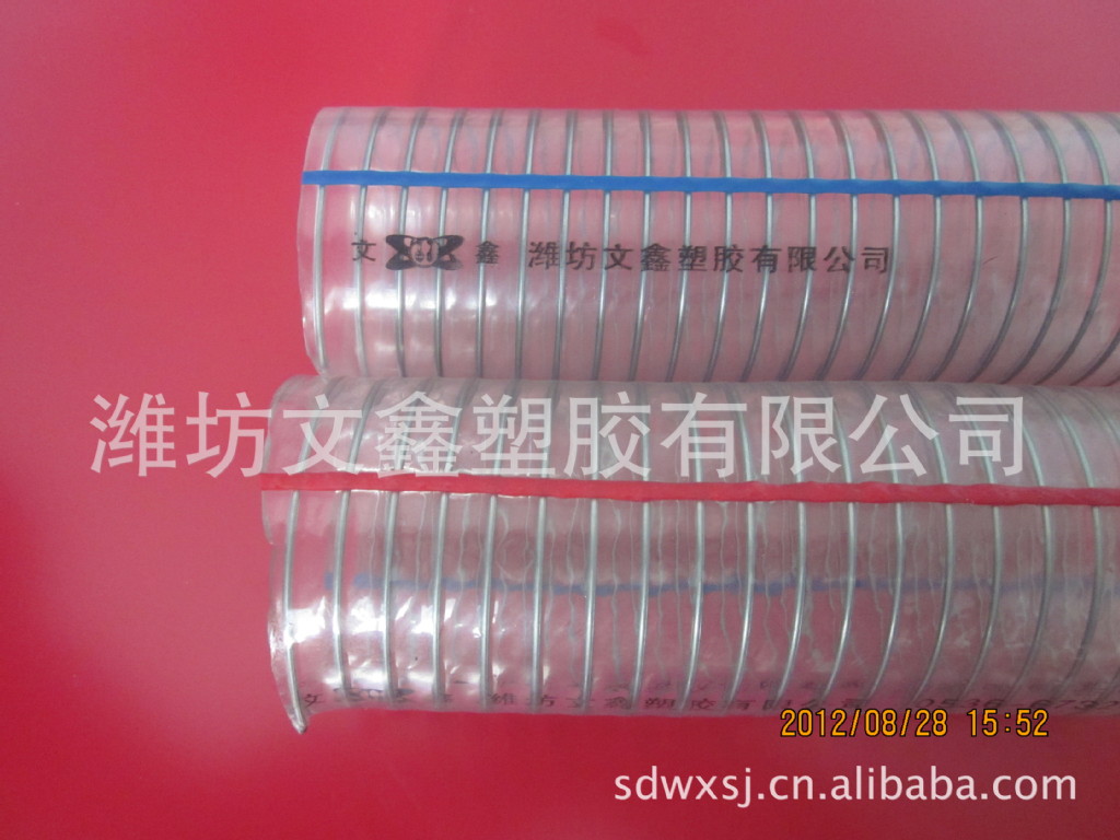 文鑫塑胶厂家定制 现货供应 pvc管材 pvc钢丝增强软管