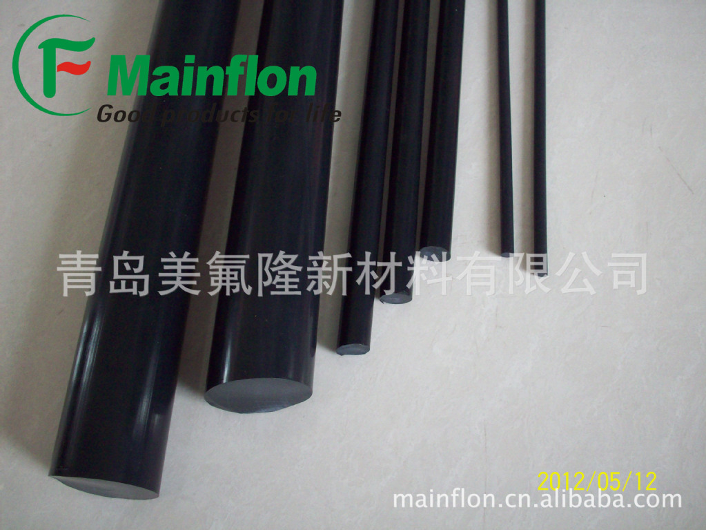 供应增强补强聚四氟乙烯PTFE黑 棒特氟龙黑棒TEFLON石墨棒材ptfe