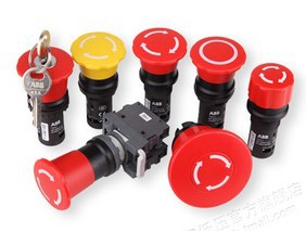 ABB（原厂国外采购）紧凑型急停按钮 CE4T1-10R-02,CE4T-10R-01