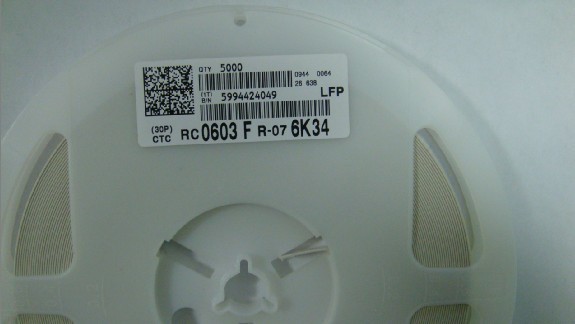 RC0603FR-076K34 0603 6K34 1% 国巨电阻 原装现货防静电开关
