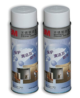 3M 不锈钢洁亮剂 480ml/罐 增加金属表面光泽 不留水痕手印