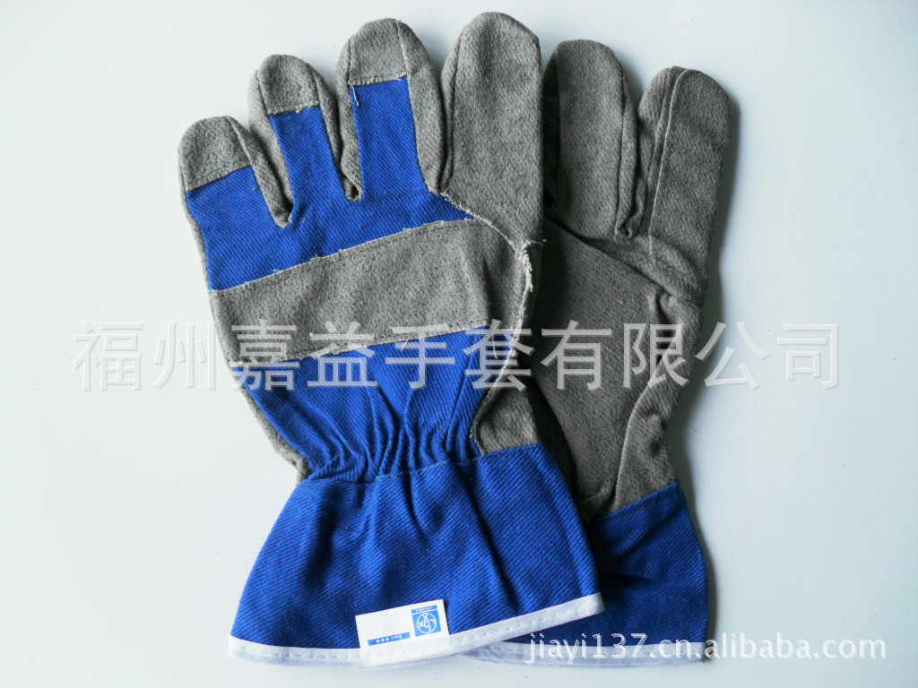 蓝布灰芝麻加托手套