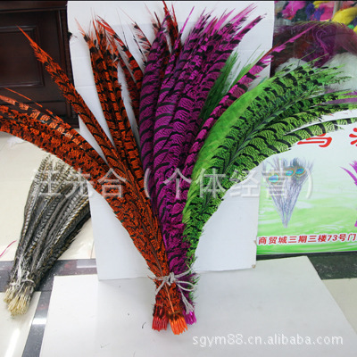 厂家直销铜鸡尾尺寸齐全.天然羽毛环保颜色多种色彩靓丽。详情图4