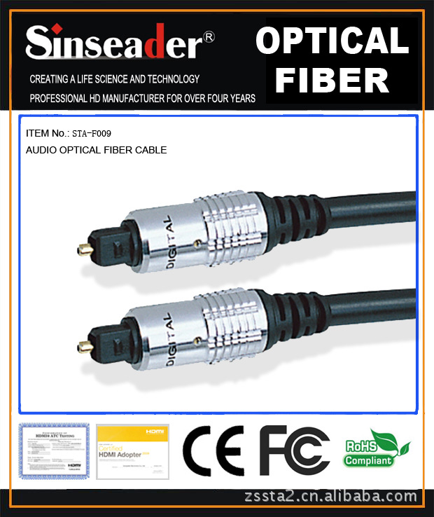 Toslink to Toslink光纤线，方对方光纤线，Optical fiber cable