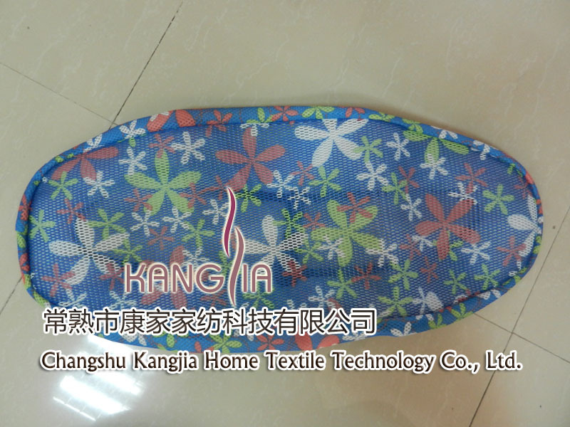 印花3D网眼布透气摩托车座垫