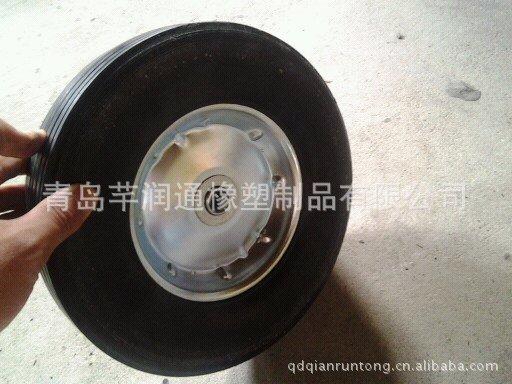 厂家直销供应8*2 割草机、发电机橡胶轮子 实心轮