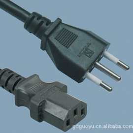 供应意大利充电器电源线、VDE、UL、BIS、3C、平衡适配器插头
