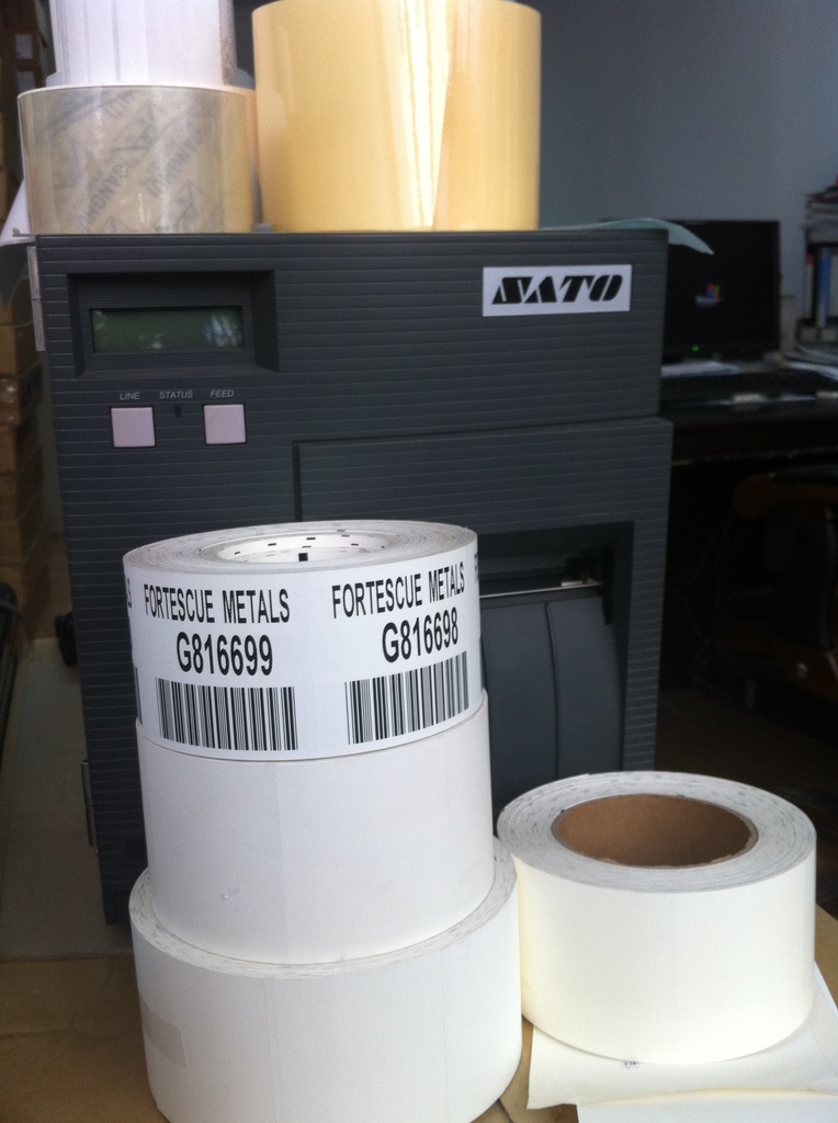 福清市冠豪蓝色医疗防空热敏pp标签彩印厂fasson标签模切彩印厂