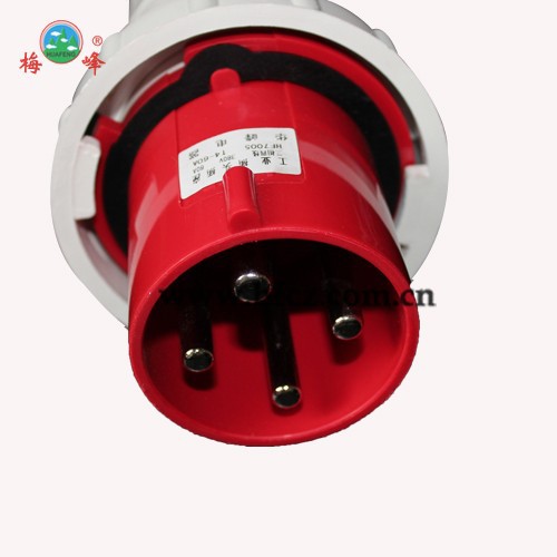 华峰HF-034工业航空插头HF7005工业防水IP67插头63A四芯