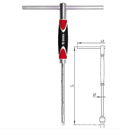 易尔拓YT-1565三色柄T型丁字套筒扳手