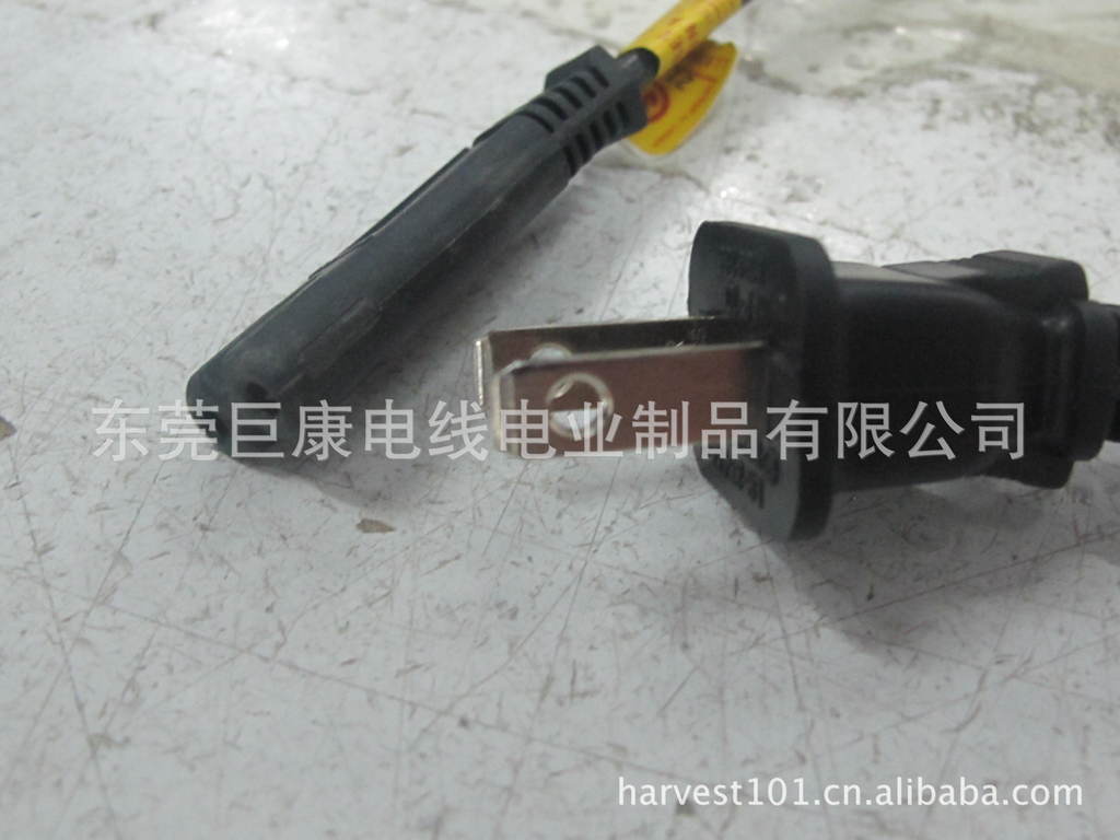 厂家批发 AC电源线 UL两插電源线 美规电源线  HARVEST