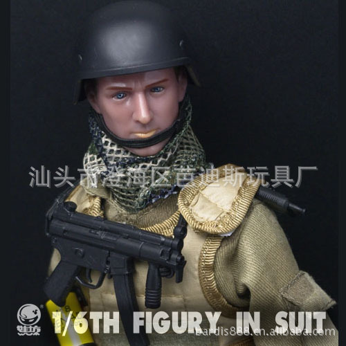 淘寶熱賣 1:6模型 12寸兵人 服裝配件可拆卸 高仿真CF模型