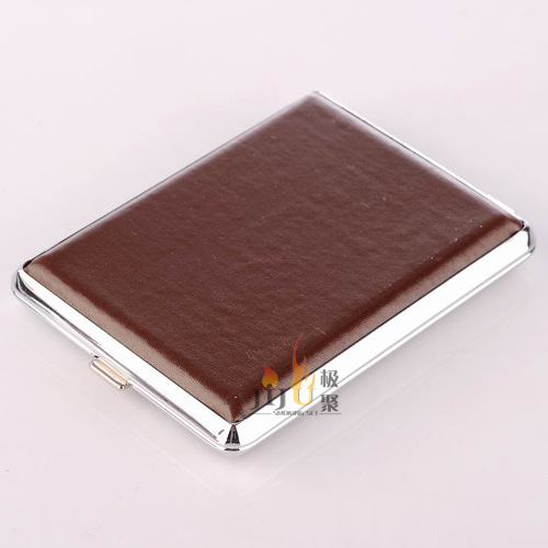 Selling high quality 16 Leather cigarette sticks PU Cigarette case Promotional Gifts JL-022N Quality Assurance