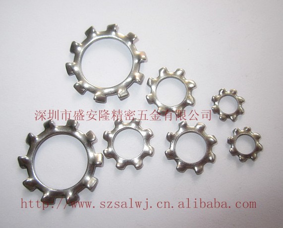 供应DIN6797-A不锈钢外齿锁紧垫圈，外齿垫圈，外齿介子