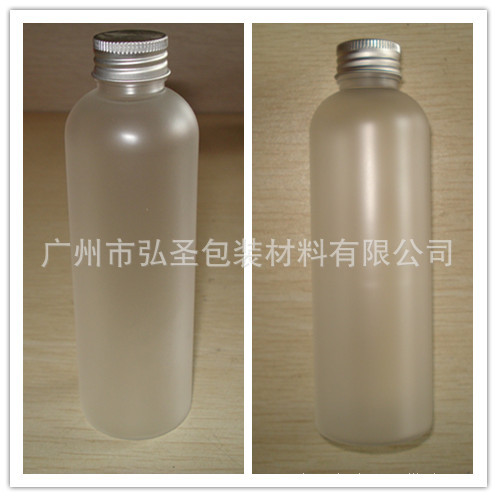 化妆品 玖瑰水瓶200ml PET 喷砂工艺配铝盖