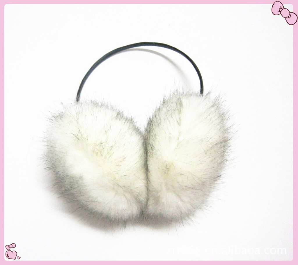 厂家供应各种兔毛保暖耳套、高档毛绒保暖耳罩、护耳、耳包(图)