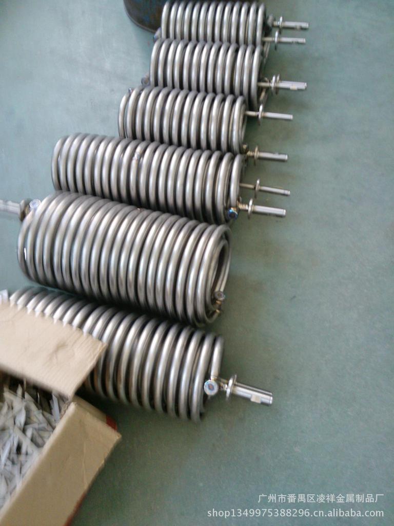 广州市纯钛盘管厂家专用钛管冷热水交换器设计批发广东换热器