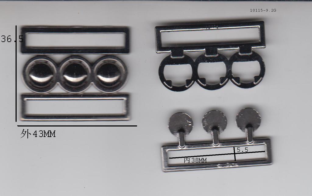 对扣  ／内38*5.5MM