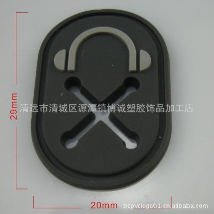 厂家供应各式PVC圆形方形透明十字耳机孔胶章 pvc材质 pv